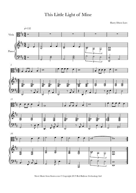 This Little Light Of Mine (Duet For Violin And Viola)